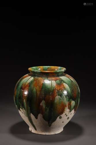 Chinese Tang San Cai Porcelain Jar