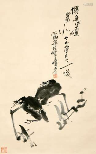 Chinese  Painting Of - Pan Tianshou Eagle