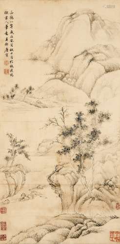 Chinese Sketched Landscape - Tang Yin