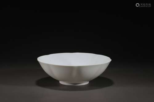 Chinese White Glazed Porcelaind Bowl