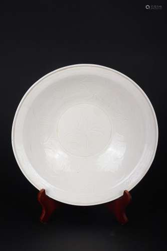 Chinese Ding Kiln Porcelain Plate