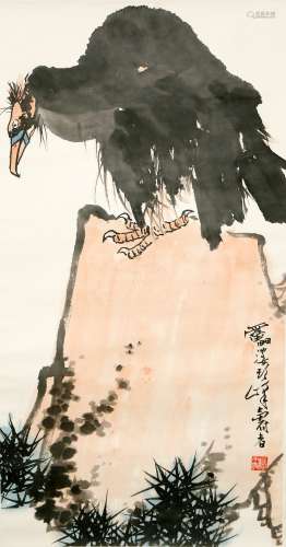 Chinese  Painting Of Eagle - Pan Tianshou