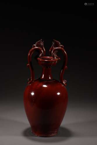 Chinese Tang Dynasty Red Glazed 