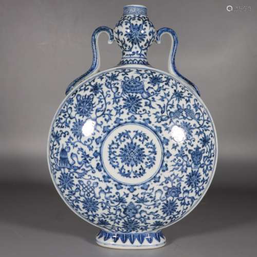 Chinese Qing Dynasty Qianlong Blue And White 