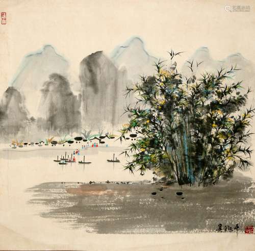 Chinese  Painting Of Landscape - Wu Guanzhong