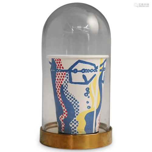 Roy Lichtenstein Rare Barneys Screen Printed Paper Cup