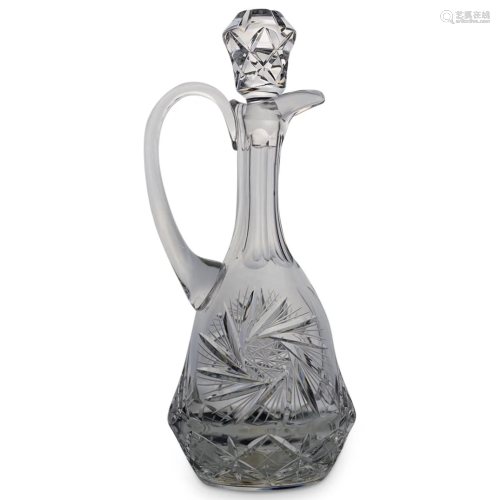 Waterford Style Cut Crystal Pitcher