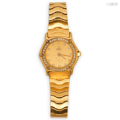 Ebel 18K Gold Diamond Watch