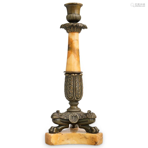 French Empire Tripartite Candlestick