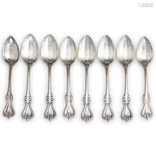 (8Pc) Antique Sterling Spoon Set