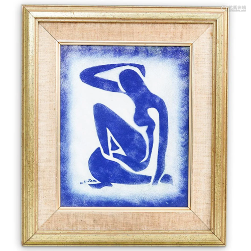 After Matisse Enamel Plaque