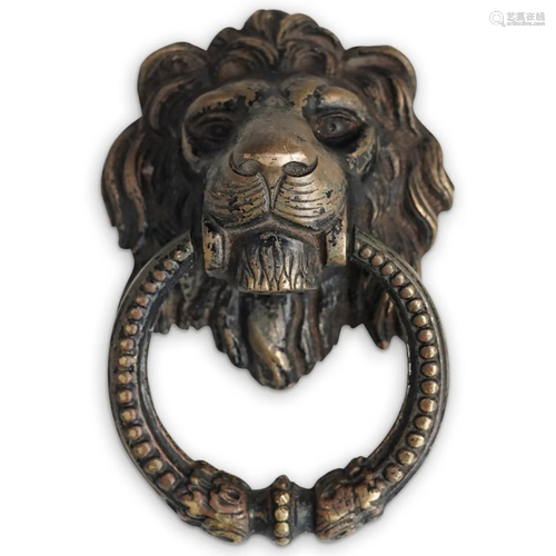 Bronze Lion Door Knocker