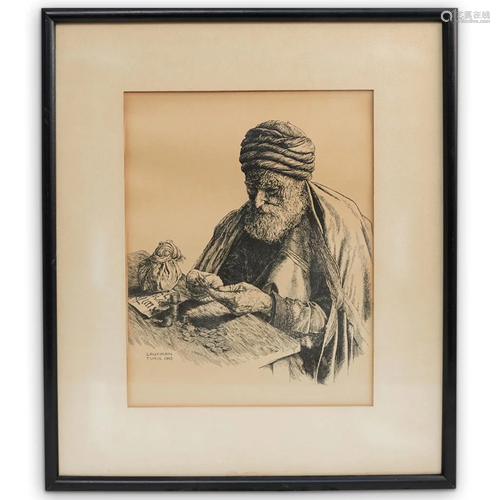 Laufman Tunis Judaic Etching