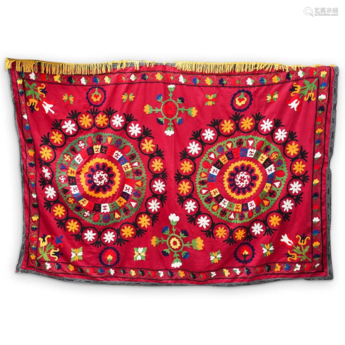 Suzani Embroidered Tapestry