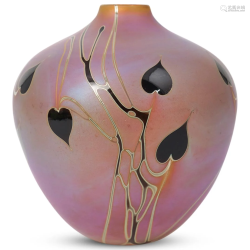 Craig Zweifel Art Glass Signed Vase