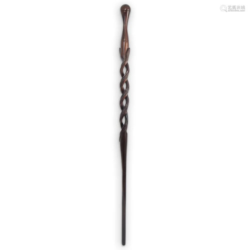 Rosewood Twisted Walking Stick