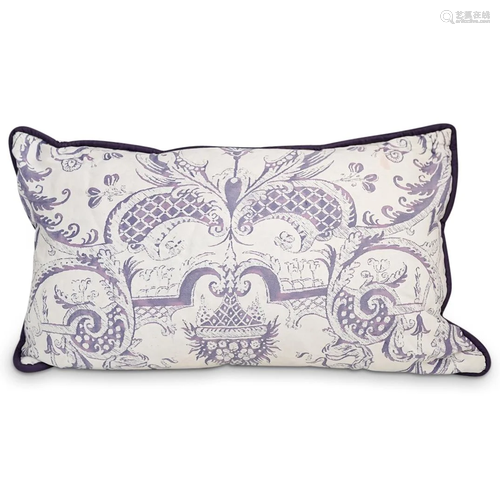 Fortuny Mazzarino Lavender & White Pillow