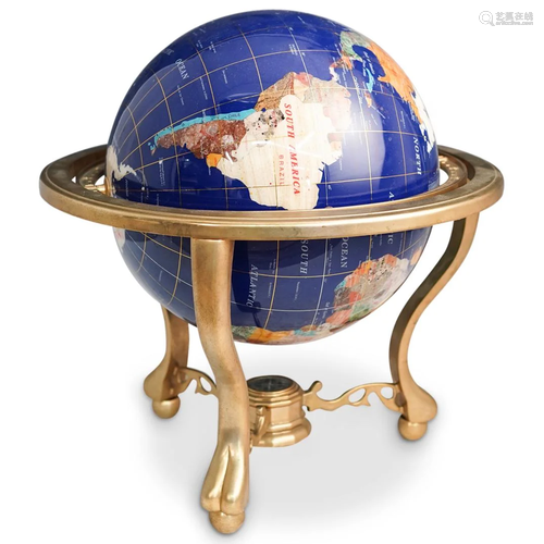 Semi-Precious Stone Globe