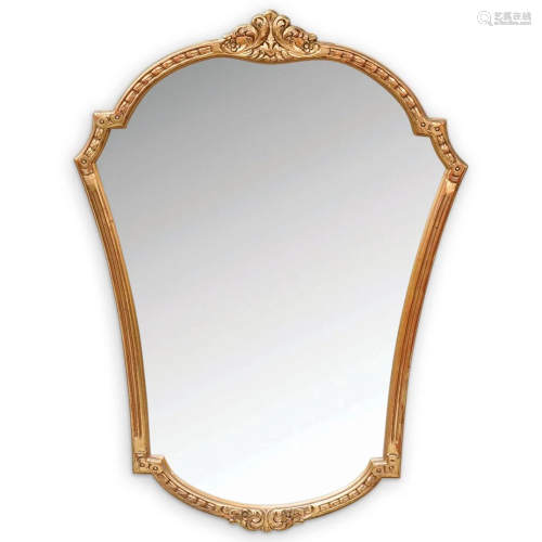 Venetian Gilt Wood Frame Beveled Mirror