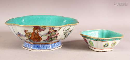 TWO 19TH CENTUYR CHINESE FAMILLE ROSE PORCELAIN BOWLS - The ...