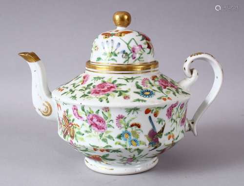 A 19TH / 20TH CENTURY CHINESE CANTON FAMILLE ROSE PORCELAIN ...