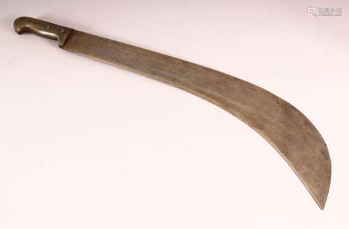 A LARGE HORN HANDLED MACHETE, Kenyan circa 1950s, together w...