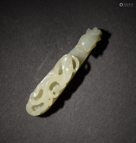 Chinese Jade Dragon Hook, 18th Century