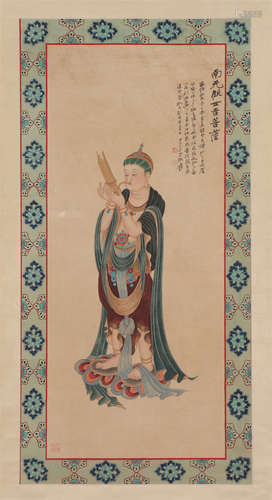 A CHINESE PAINTING OF GUANYIN BUDDHA