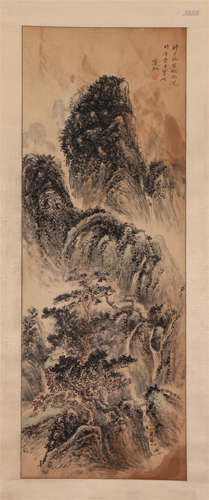 A CHINESE LANDSCAPE PAINTING