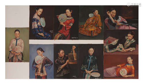 A COLLECTION OF CHINESE FIGURE PAINTINGS