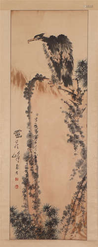 A CHINESE PAINTING OF EAGLE