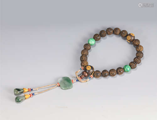 AN ALOES-WOOD PRAYER BEADS