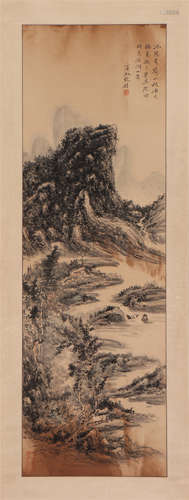 A CHINESE LANDSCAPE PAINTING