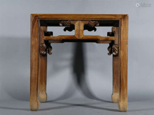 A HUANGHUALI SQUARED STOOL