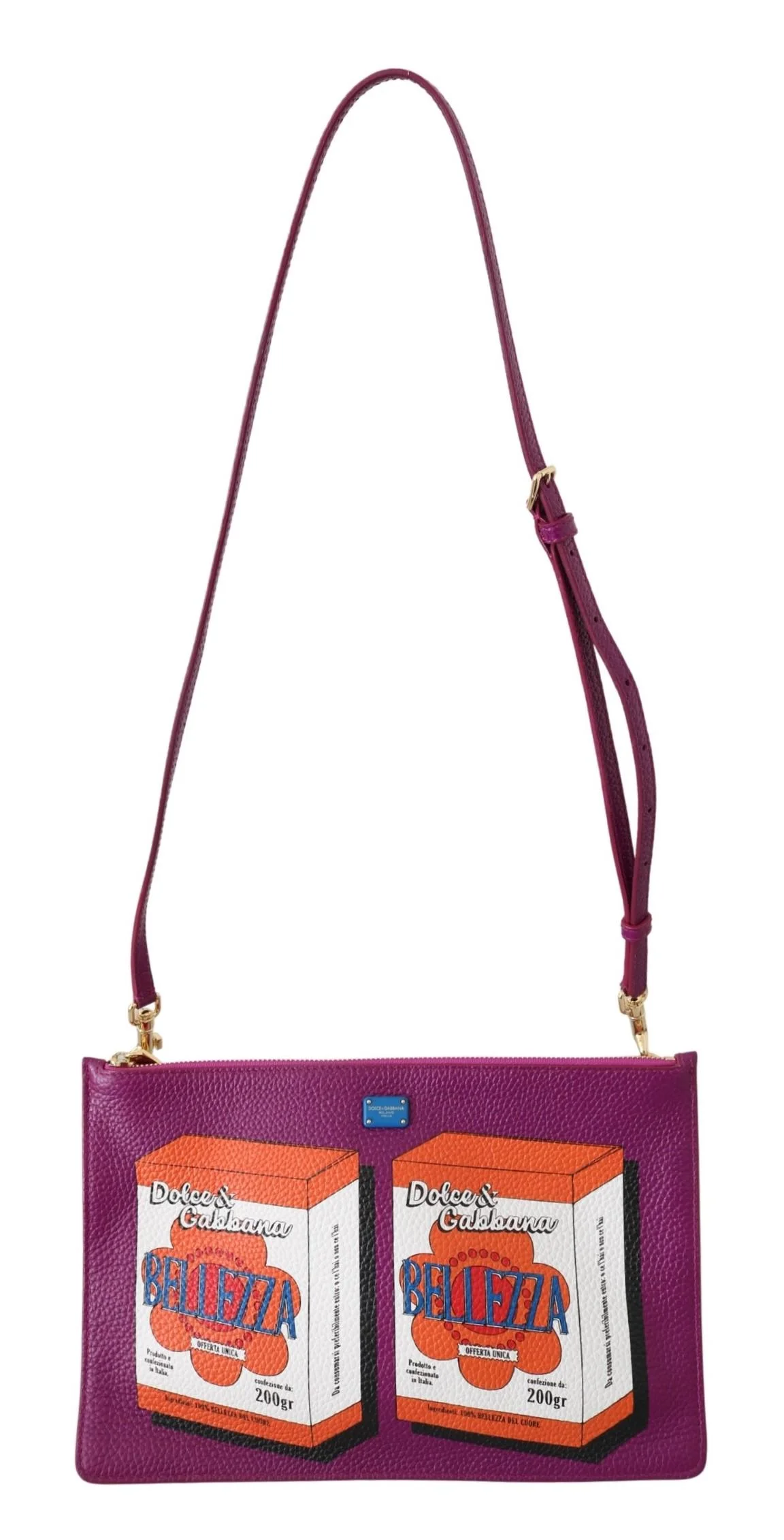 Purple Bellezza Shoulder Sling Purse CLEO Leather Bag－【Deal