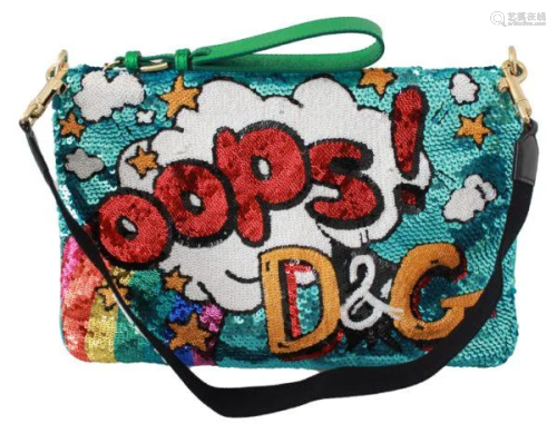 Multicolor Cartoon Sequined Handbag Clutch Purse Bag