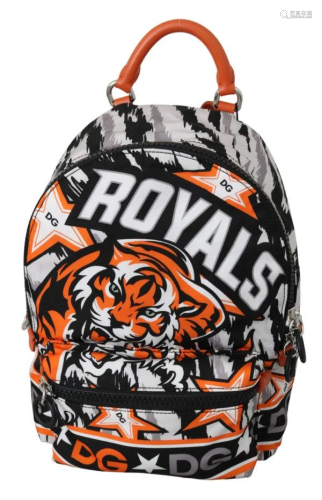 Multicolor Tiger Print Mens Casual School Backpack