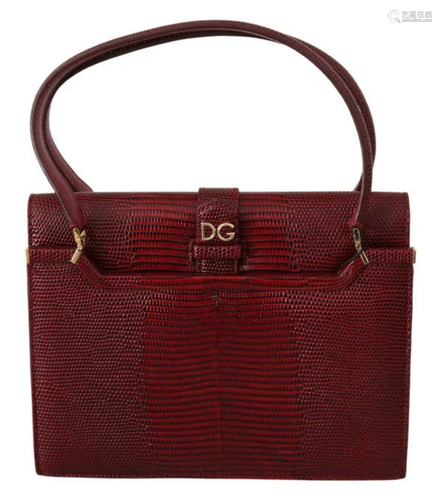 Bordeaux DG Logo INGRID Hand Purse Borse Leather Bag