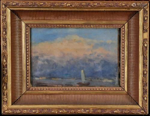Sailing Boat On the Sea Oil Painting