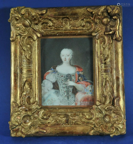 Portrait With the Hungarian Crown Oil Painting