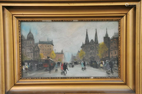 Street Scene, Vienna Oil Painting