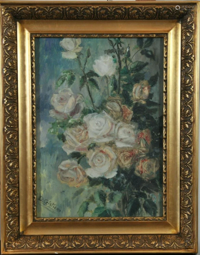 Still Life With Roses Oil Painting