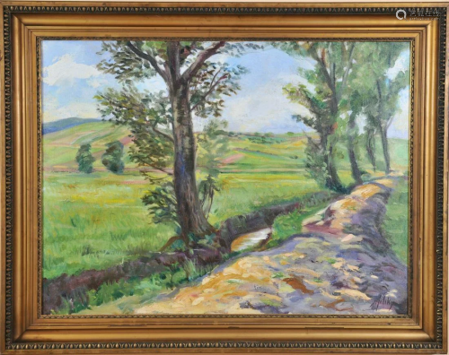 Country Road Oil Painting