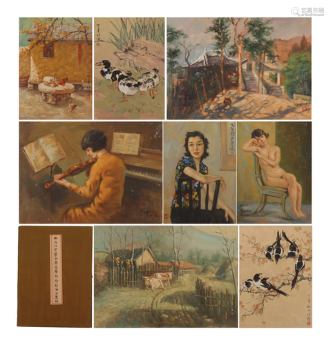 A OIL PAINTING ALBUM SIGNED XU BEIHONG