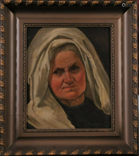 Portrait of An Old Lady Oil Painting