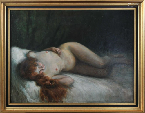 Lying Nude Oil Painting