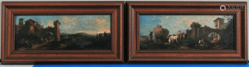 Baroque Genre Landscapes Oil Painting