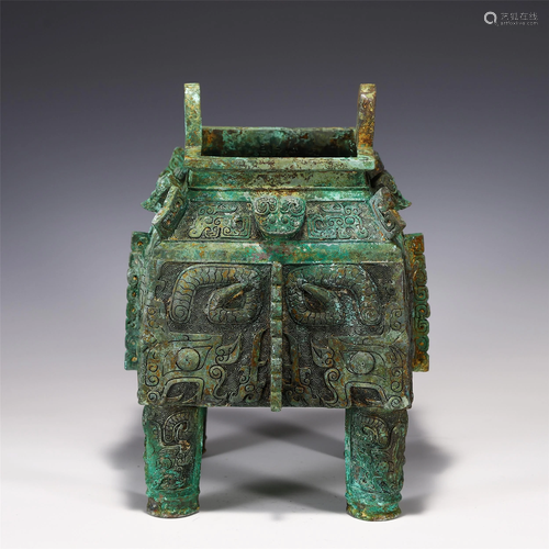 A BRONZE DING RITUAL WARE