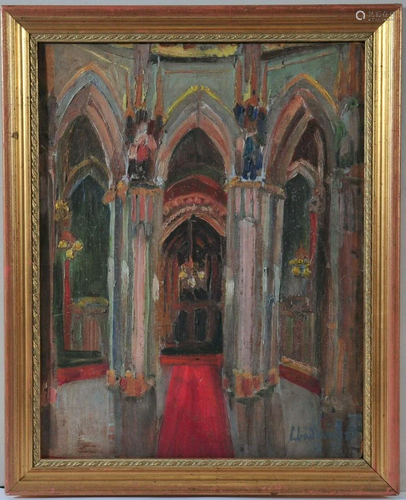 Painting of A Church Oil Painting