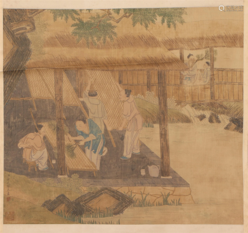 A CHINESE PAINTING OF WORKSHOP SIGNED JIN TINGBIAO